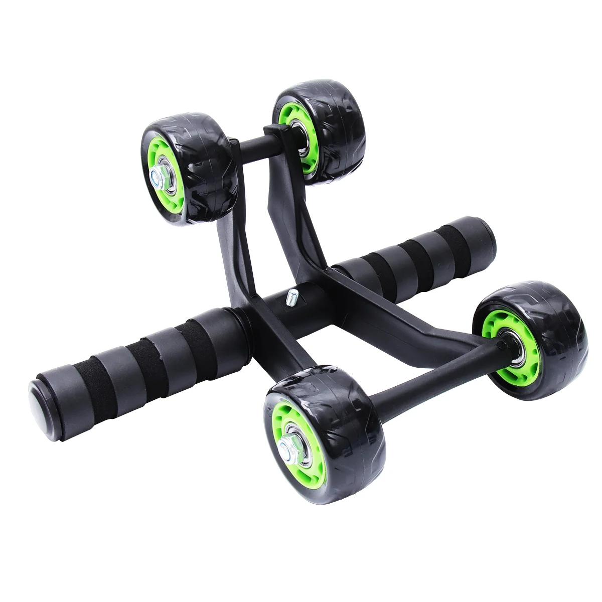 

Roller Wheel Workout Wheel Exercise Ab Wheel Roller Automatic Four Wheels with Mat for Home Gym Abdominal Muscle Exerciser (