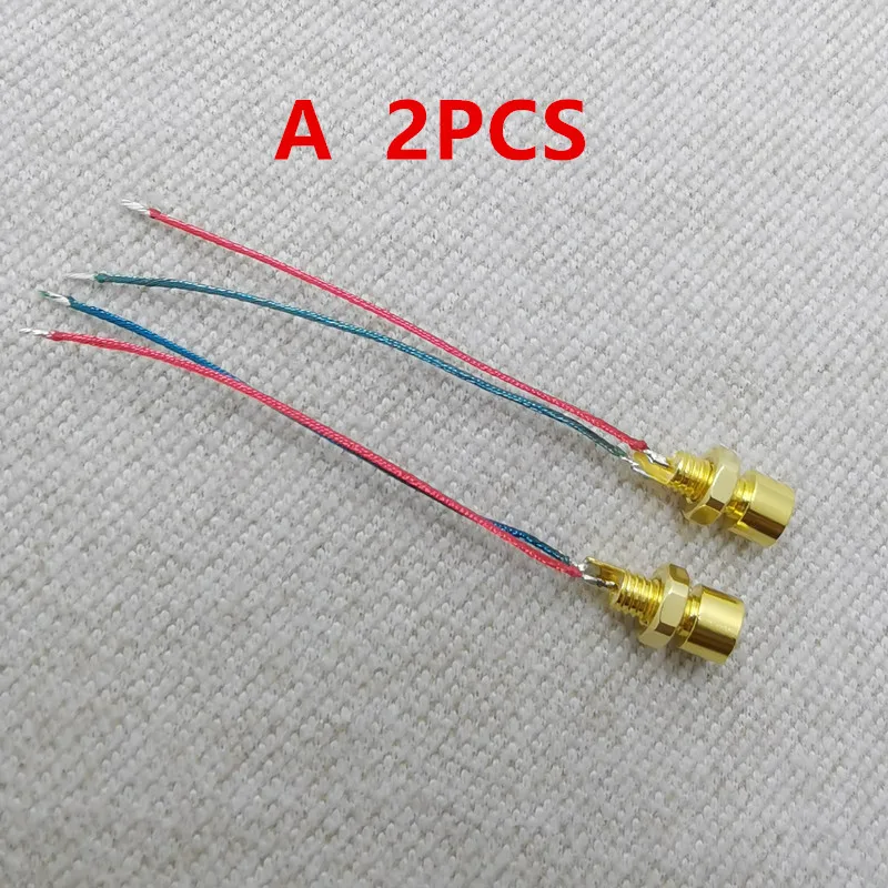 

Пара универсальных штифтовых розеток RYGMR, медные, позолоченные