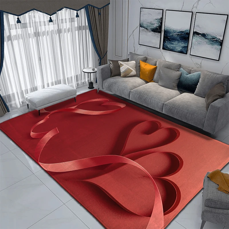 Ковер на День святого Валентина Противоскользящий альфомбра коврик Tapis Tapete