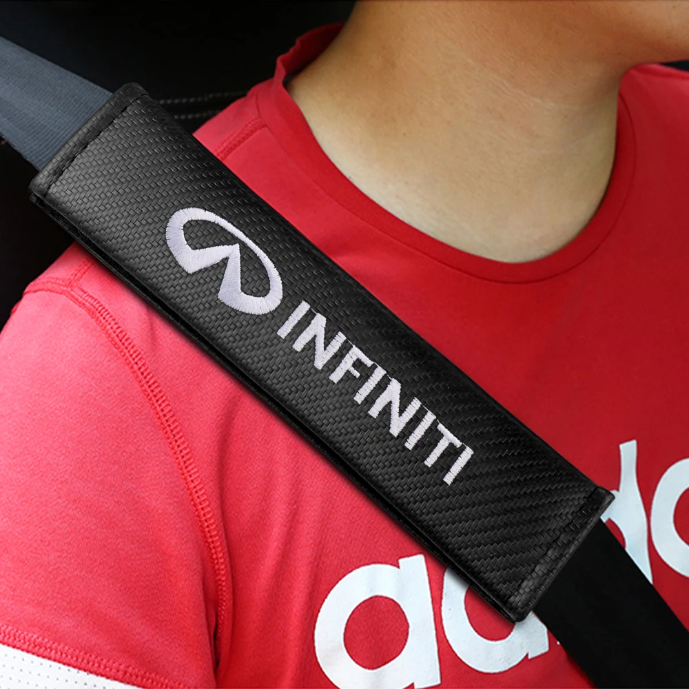 

1PC Car Seat Safety Belt Cover Pad Shoulder Protection Car Accessories For INFINITI FX35 Q50 FX2009 Q59 QX80 G35 Q30 Q60 Q70 IPL