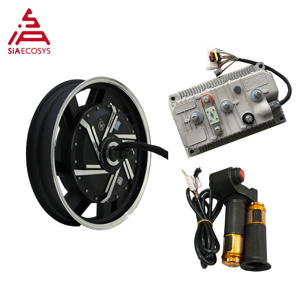 

QSMOTOR 17x3.5inch 273 5000W 45H V3 Brushless DC Electric Scooter Motorcycle Hub Motor Kits With Kelly Controller From SIAECOSYS