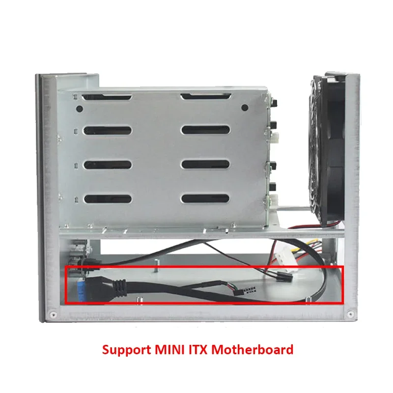 Корпус для сетевого накопителя RGeek 4 Bay Small Form Factor (ITX NAS) для домашнего облачного хранилища (art.: 3920dbd65769d) - 3920dbd65769d