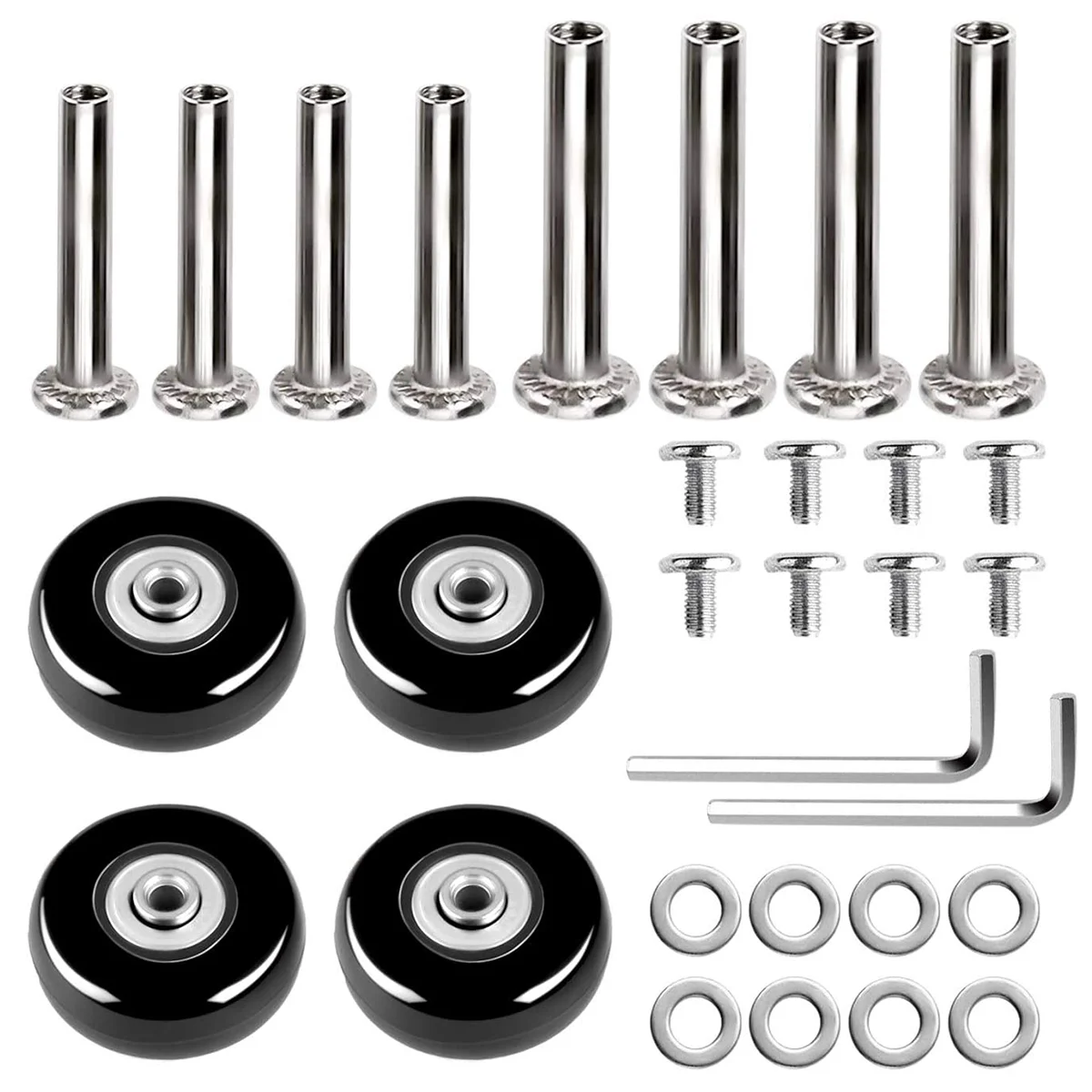 

30 Pcs Trolley Case Casters Luggage Accessories Kit Travel Wear-Resistant Suitcase Replacement Wheels Repair Tool