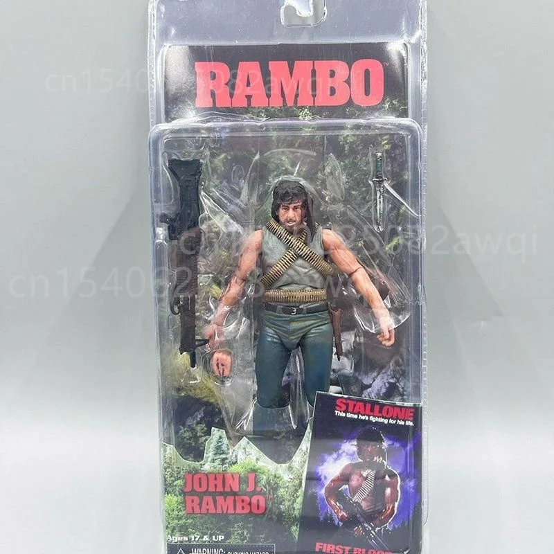 Фото Фигурка NECA First Blood John J Rambon Drake Ultimate Edition, ПВХ фигурка, коллекция, модель игрушки, 17 см, подарок на день рождения, Рождество №2