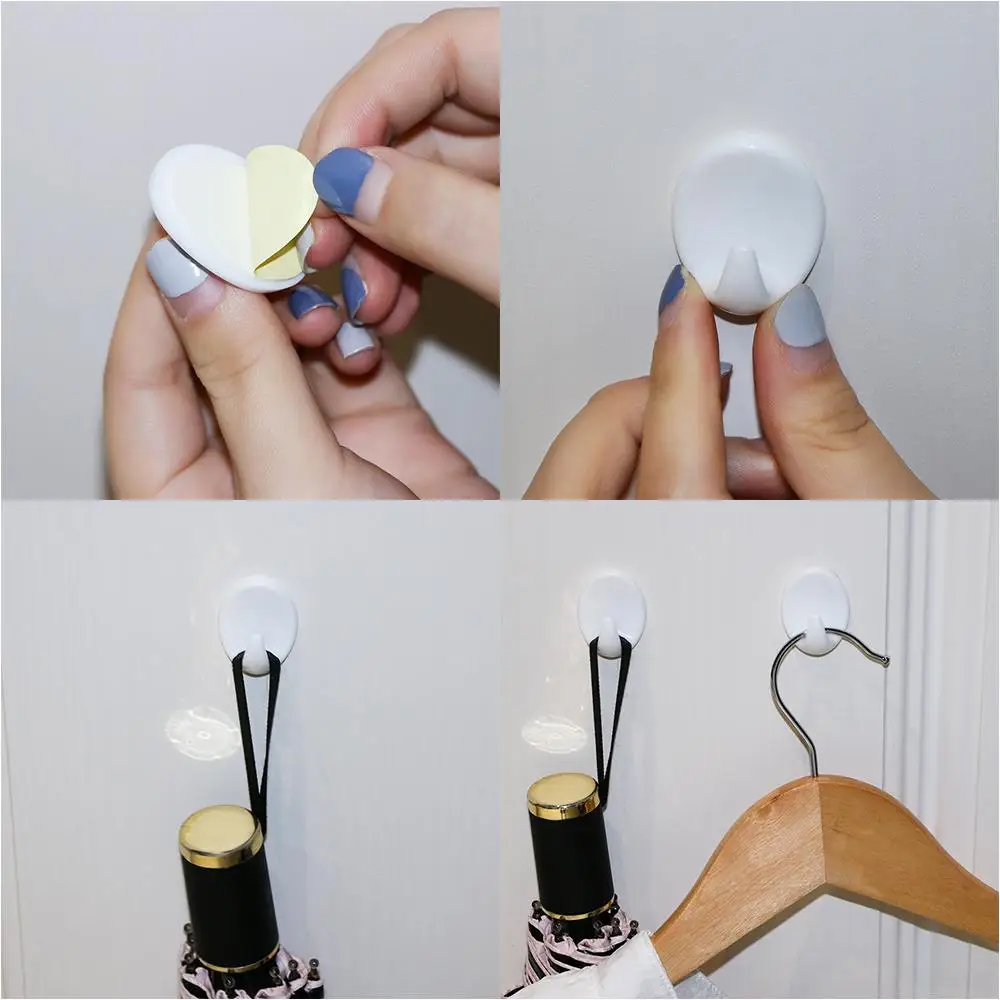 5 шт. настенные крючки для одежды и сумок на клейкой основе