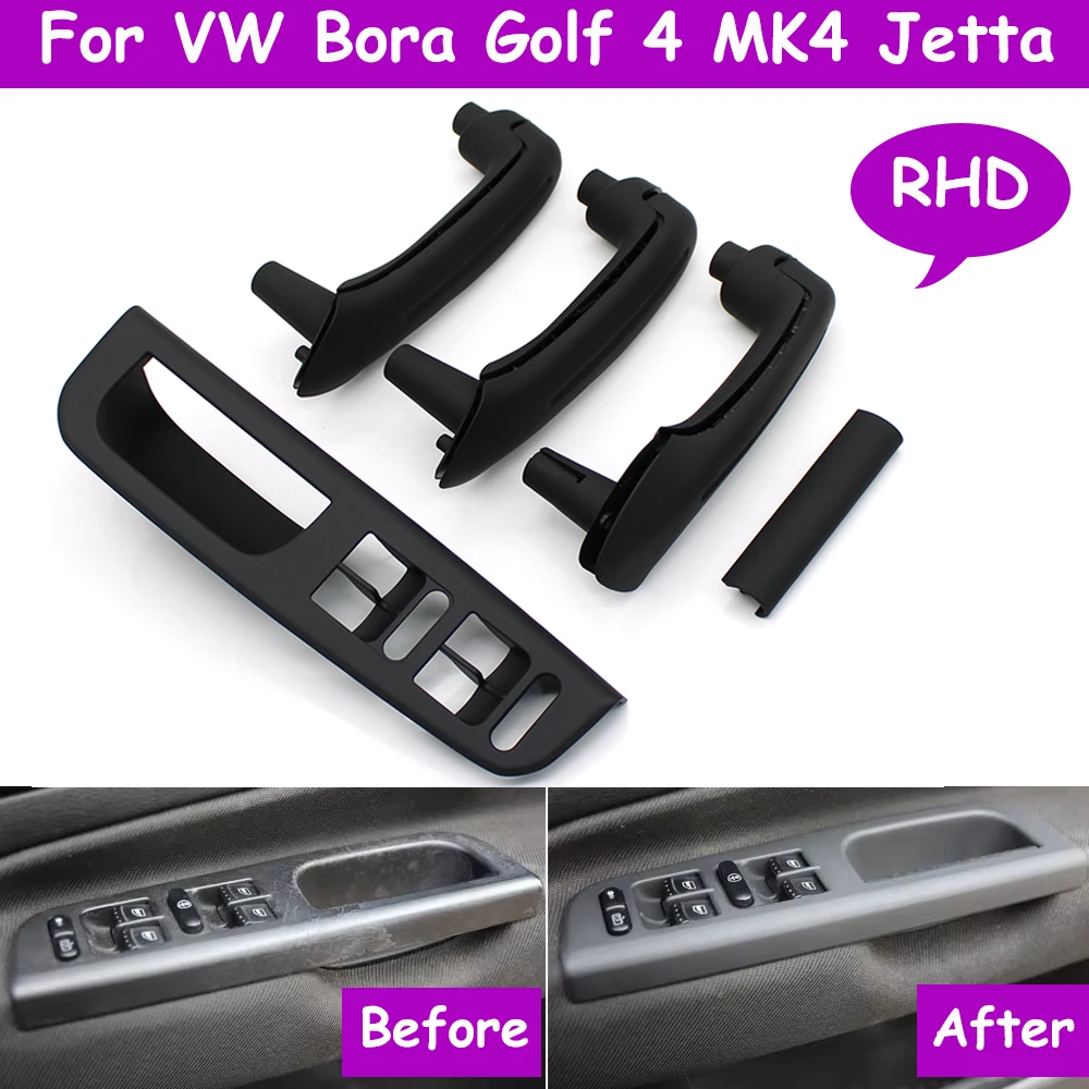 RHD интерьер черный бежевый передняя задняя левая и правая дверная ручка набор для