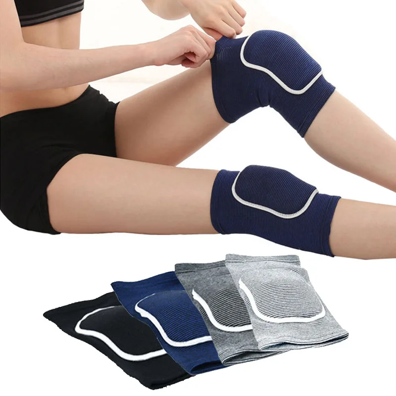 

Sports Compression Knee Pads Elastic Knee Protector Thickened Sponge Knees Brace Support for Dancing Workout Training