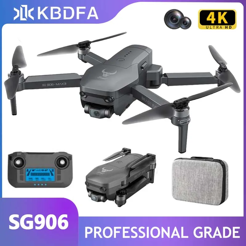 

Квадрокоптер KBDFA SG906 Профессиональный с камерой 4 к, GPS, 3-осевым шарниром, 4 км