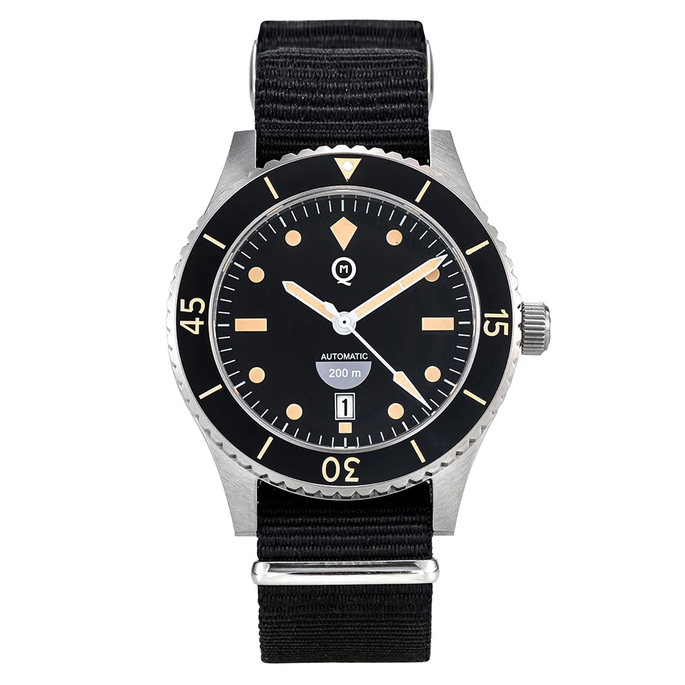 QM NH35 автоматические механические мужские часы для дайвинга C3 светящийся