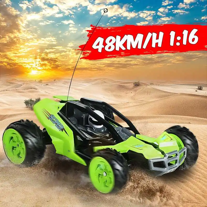 

LBLA 1/16 2,4G Электрический радиоуправляемый внедорожник 48 км/ч высокоскоростной гоночный грузовик игрушечный зеленый 19x28x9 см
