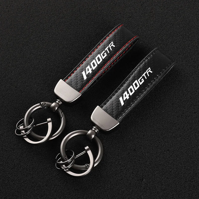 

High-Grade Carbon Fiber Motorcycle Keychain Holder Keyring for KAWASAKI 1400GTR GTR CONCOURS Accessories