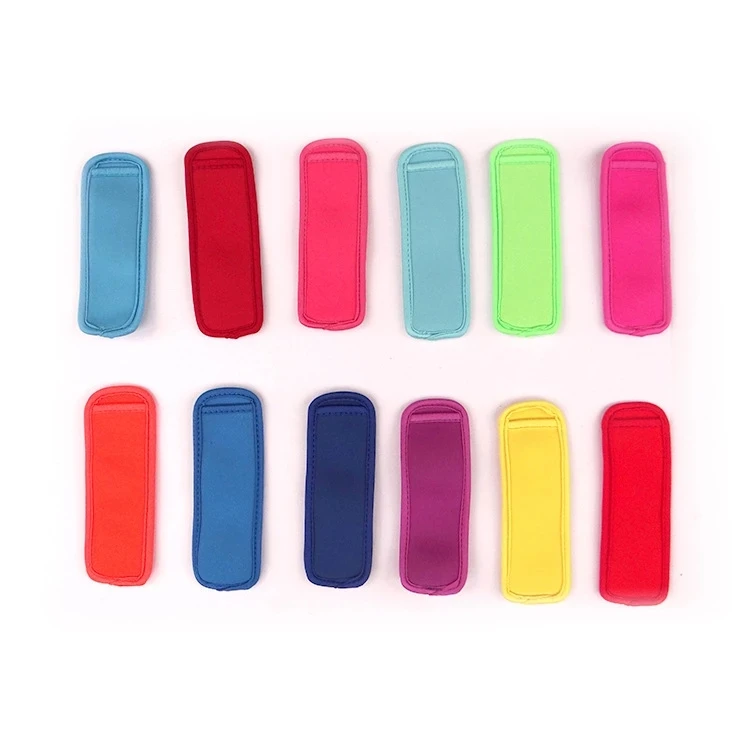

DHL 200pcs Popsicle Holders Pop Ice Sleeves Freezer Pop Holders 8x16cm for Kids Summer Kitchen Cookies 10 color Have Stock
