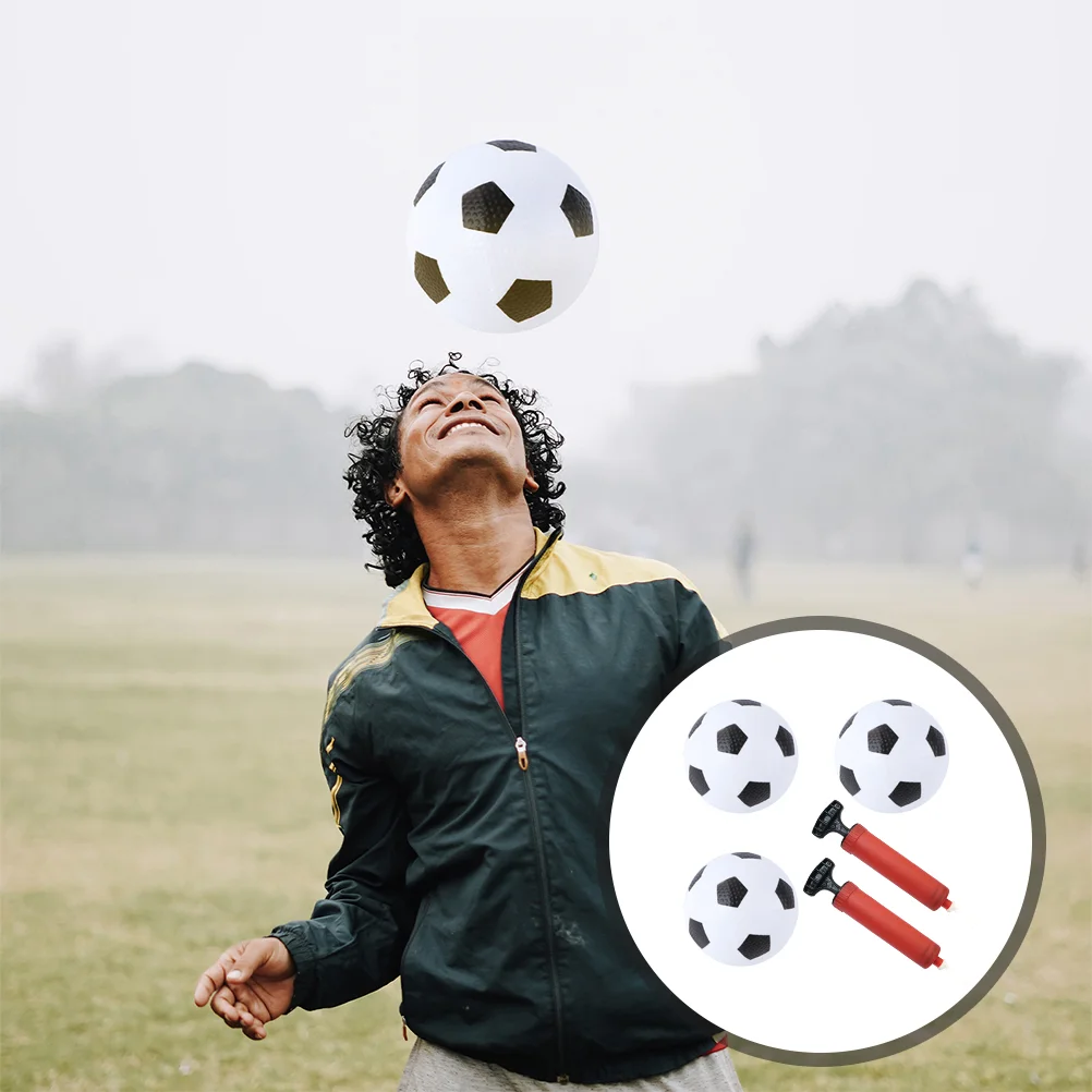 

Kids Soccer Children Football: Junior Youth Boy Girl Soccer 3pcs 12cm Backyard Training Indoor Outdoor Sports with 2pcs Pump