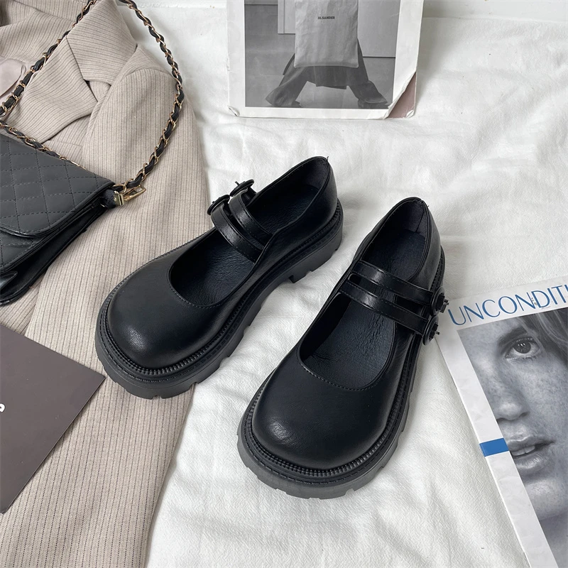 

Shoes Lolita Shoes Women Japanese Style Mary Jane Shoes Women Vintage Girls High Heel Platform Shoes College Student Big Size