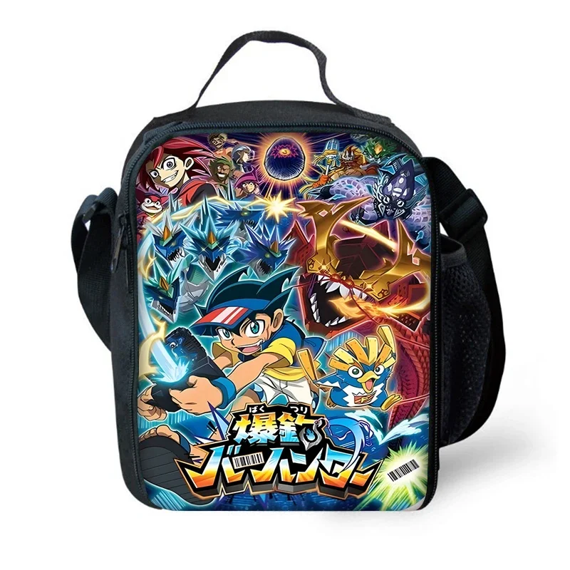 Детская изолированная сумка большой емкости в стиле аниме Beyblade для мальчиков и девочек, студенческий многоразовый термохолодильник для пикника на открытом воздухе, ланч-бокс (art.: 3920cfc770e4a) - 3920cfc770e4a