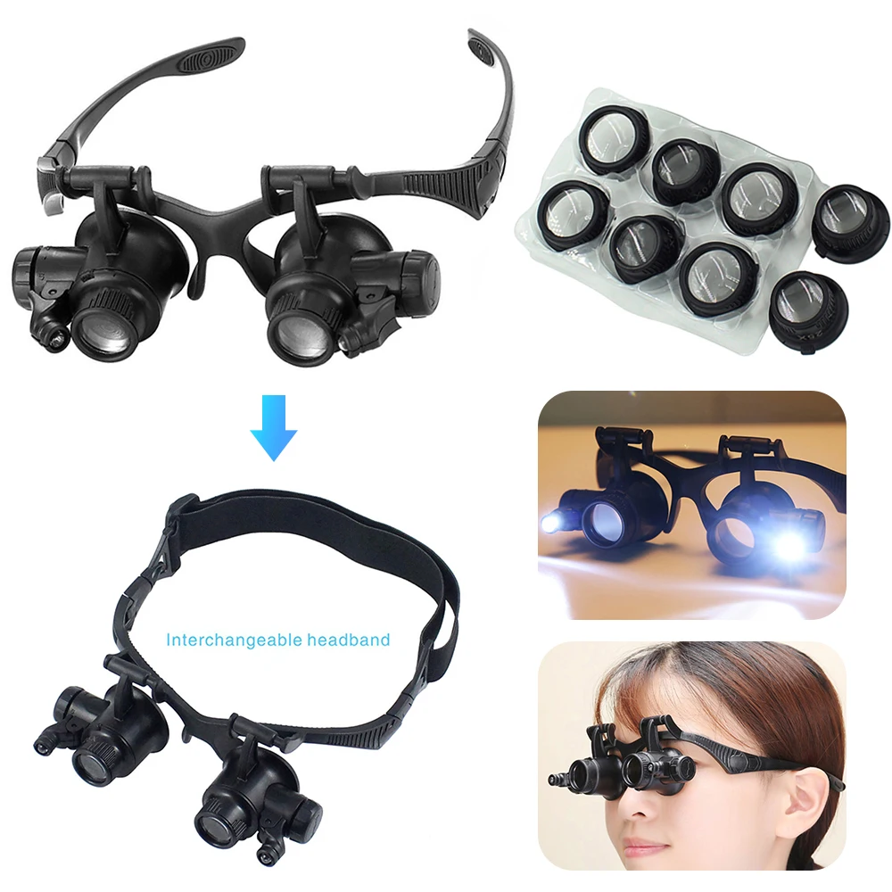 

Часы-очки с увеличительным стеклом для ремонта