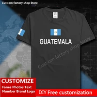 guatemala country flag t shirt diy custom jersey fans name number brand logo cotton t shirts men women loose sports t shirt