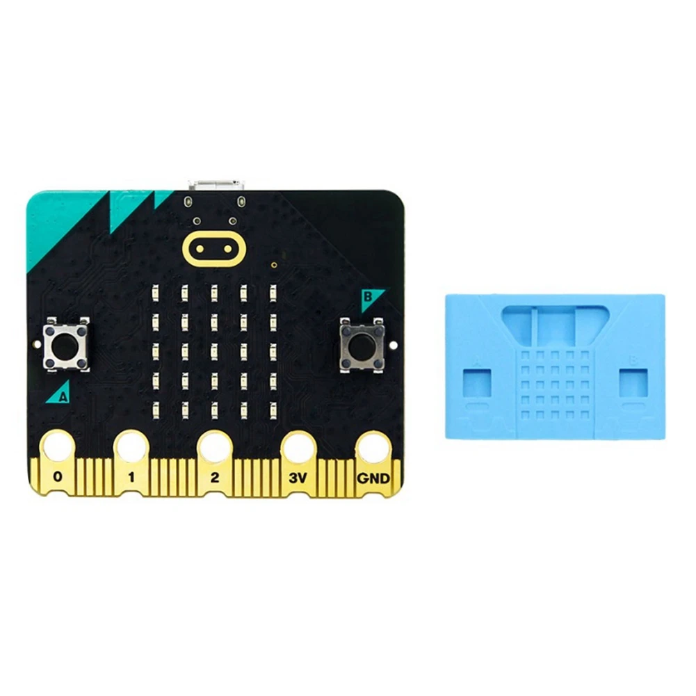 

BBC Micro:Bit V2.0 GO Kit Built-in Speaker Microphone Touch Sensitive Programmable Development Board+Protective Case B