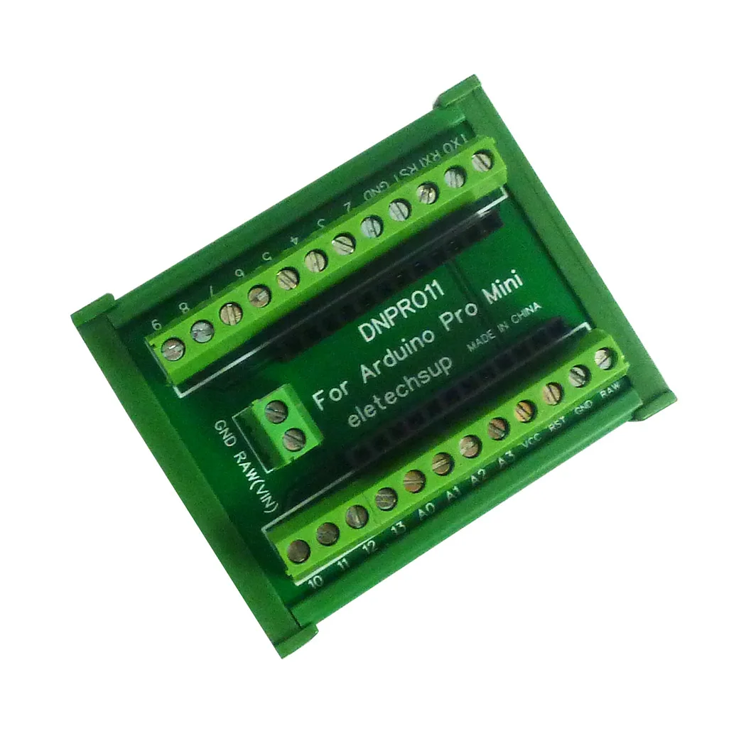 

DIN Rail Mount Screw Terminal Block Adapter Module For Arduino UNO/MEGA2560/NANO/Pro Mini Board