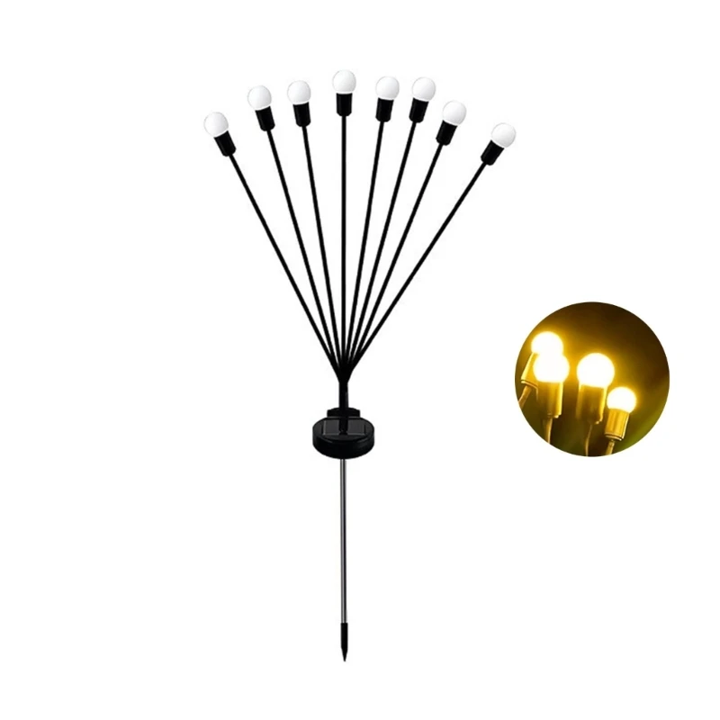 

Outdoor Solar Pathway Lights Firefly Balls Decorative Light Solar Landscape Garden Lights for Patio, Yards and Garden