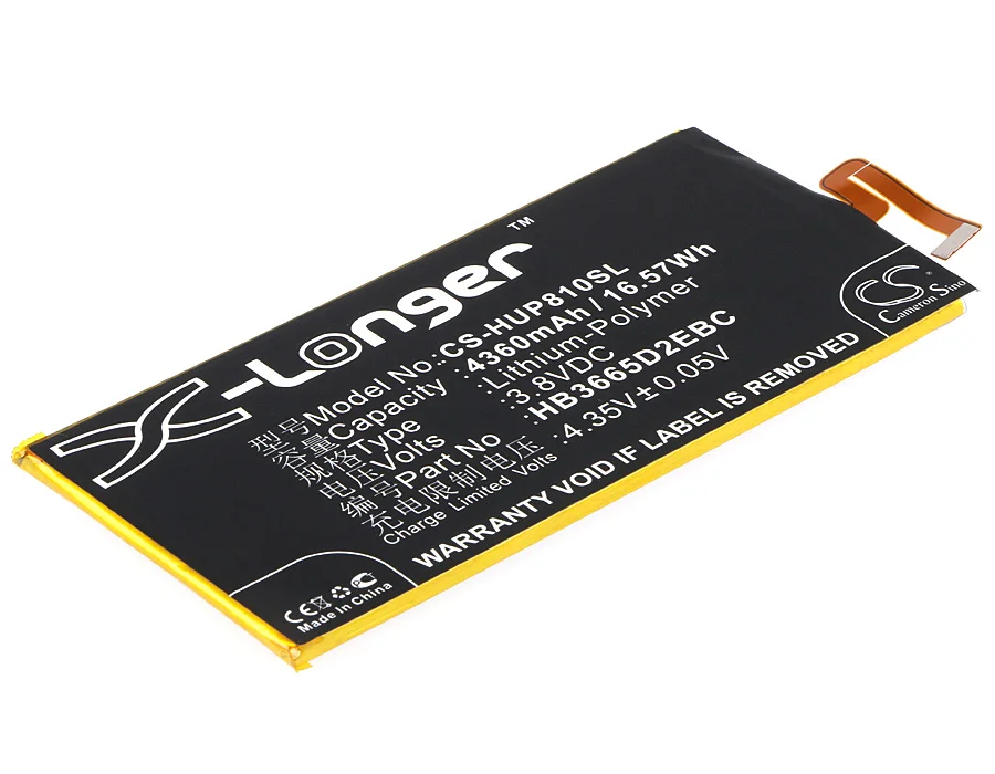

4360mAh HB3665D2EBC Аккумулятор для Huawei Ascend P8 Max DAV-713L