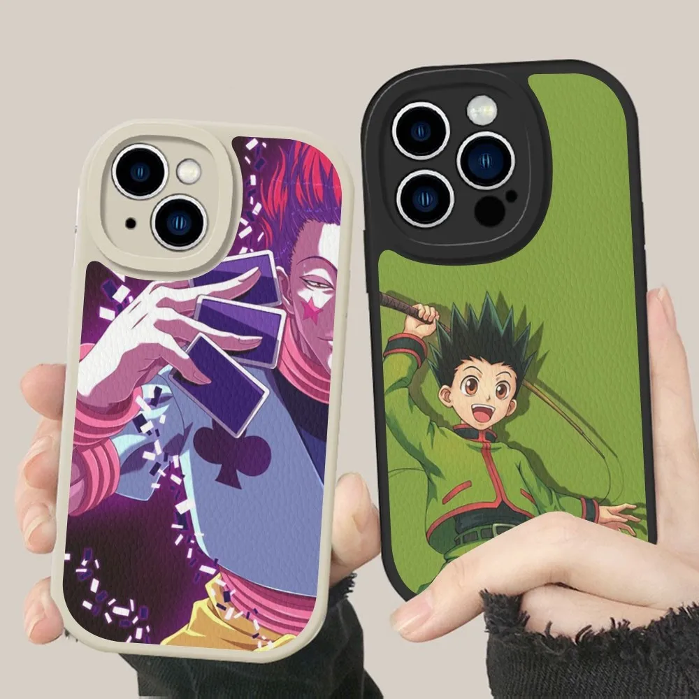 Чехол для телефона Anime Hunter X из жесткой кожи iPhone 14 13 12 Mini 11 Pro Max Xs Xr 7 8 Plus 6 6s