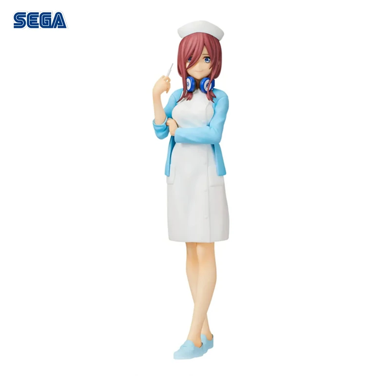 

SEGA Anime Figure The Quintessential Quintuplets Nakano Miku Nurse Uniform Finished Figure with Box Collection Gift for Friends