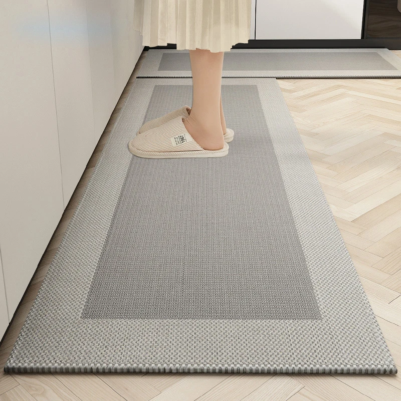 

Kitchen floor mats oil-proof and waterproof can be wiped free long strip carpet household kitchen dirty-resistant oil-absorbing