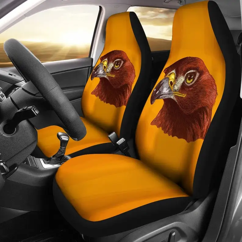 

Eagle Car Seat Covers (Set Of 2) - Universal Front Car and Suv Seat Covers - Custom Seat Protector - Car - gift for her him