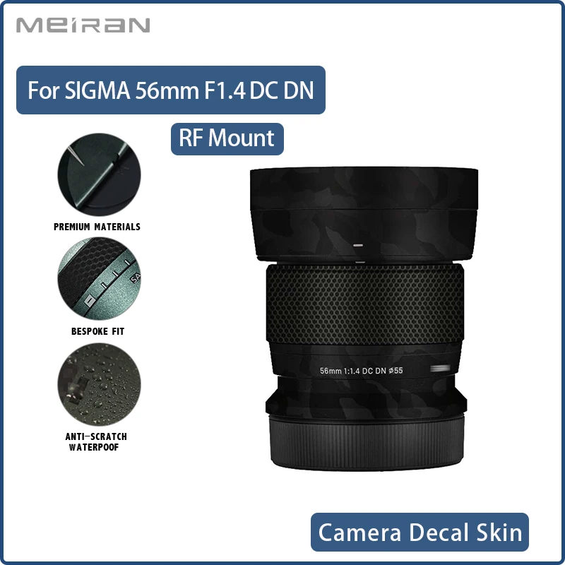 Защитная пленка для кожи наклейка на объектив камеры защита от царапин SIGMA 56 мм F1.4