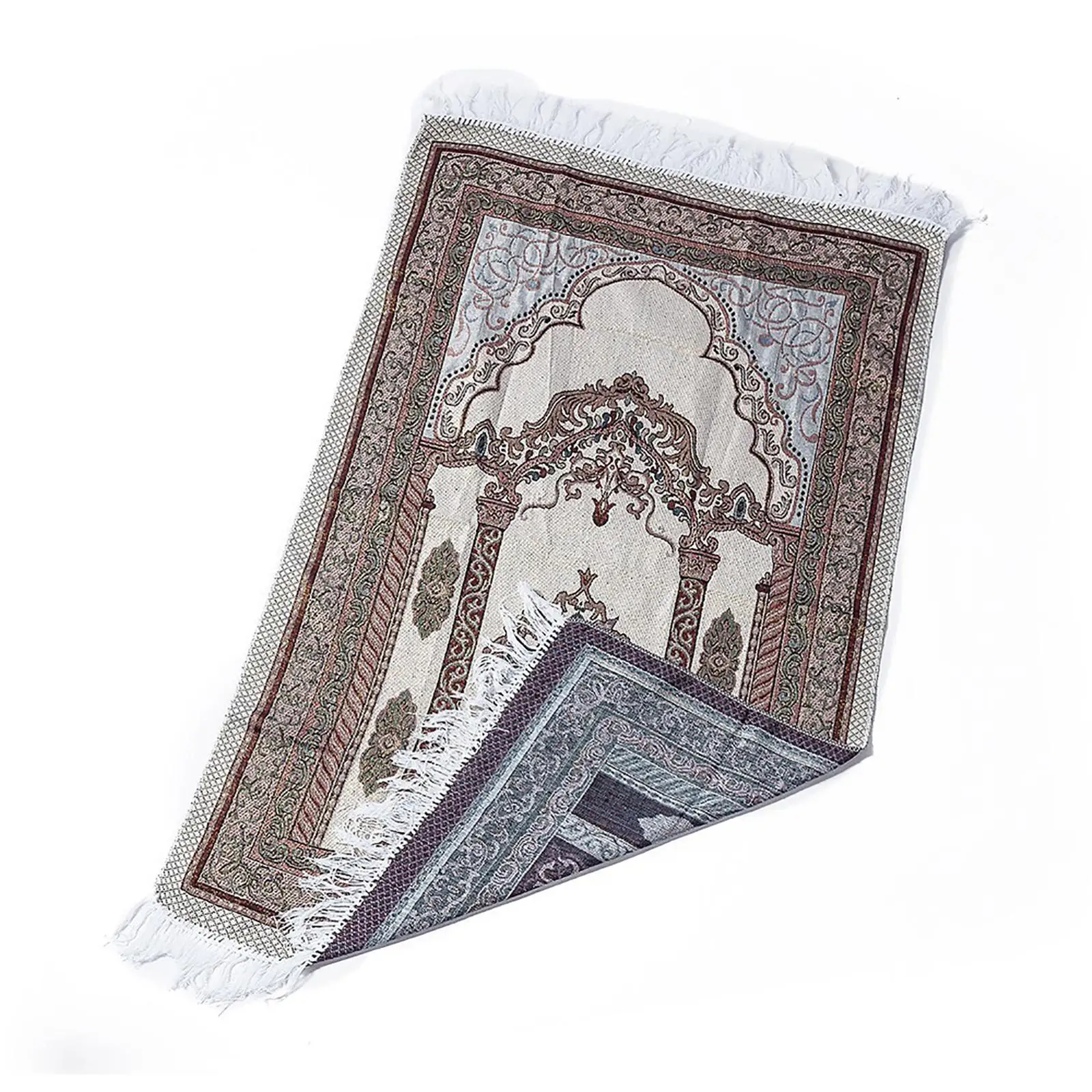 

Muslim Prayer Rug Rectangle Soft Blanket Ethnic Style Ramadan Gifts for Men