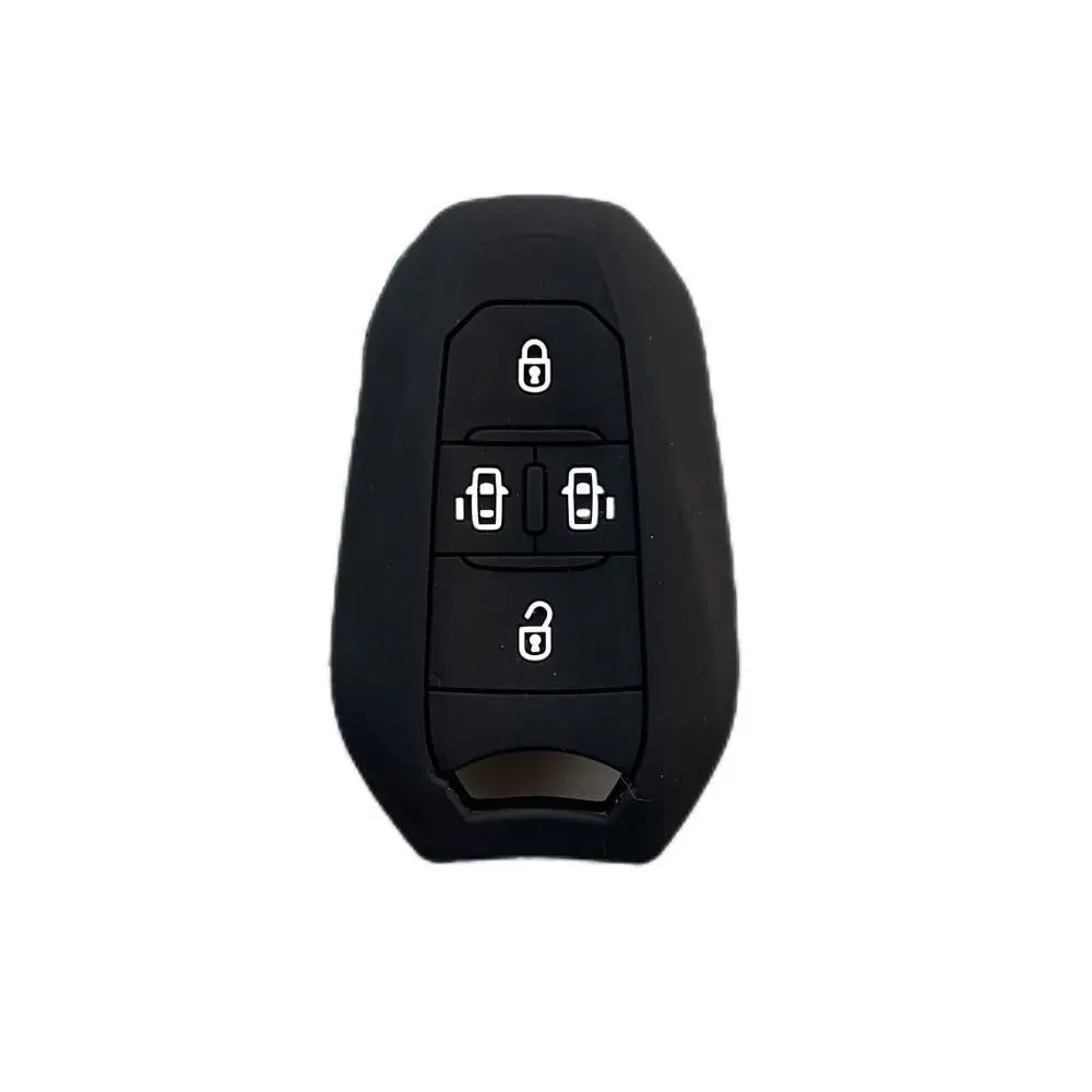 

Для Peugeot 2008 3008 5008 208 Traveller Expert Citroen Spacetourer Jumpy Dispatch 3 4 кнопки силиконовый чехол для ключей брелок