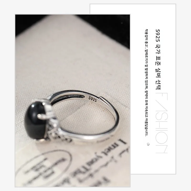 Светлое роскошное высококачественное ретро-кольцо из стерлингового серебра 925