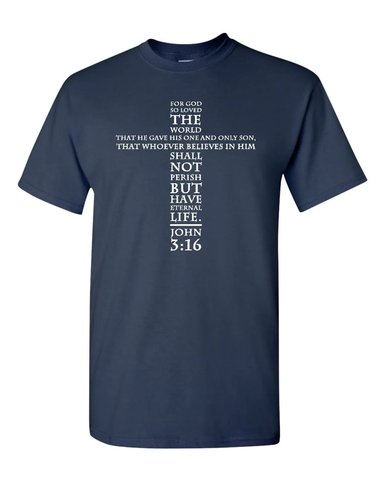 Фото Мужская футболка John 316 Bible God So Loved the World, Религия Иисуса, вера, 1854 №1