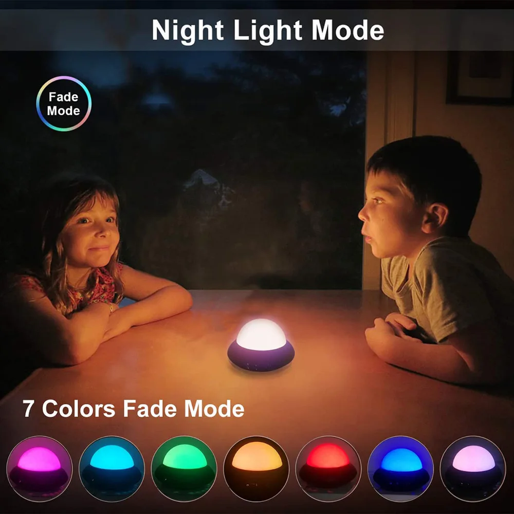 Светодиодный сценический/Ночной светильник RGB 2 в 1 с голосовым управлением