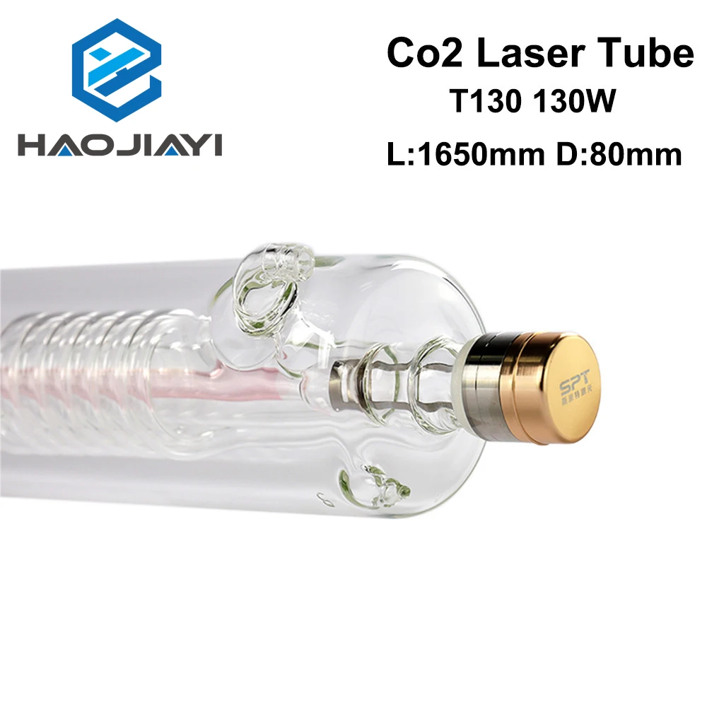 

HAOJIAYI T130 130-150W Co2 Laser Tube Length 1650mm Dia. 80mm for CO2 Laser Engraving And Cutting Machine