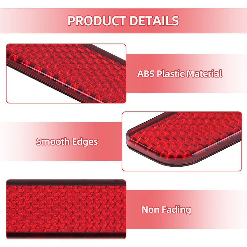 ABS мотоциклетная красная седельная сумка отражатель защелки чехлы для Harley Touring Road