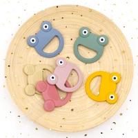 1pc cute animals shape silicone teethers for baby newborn teething infant chewing toy pendant molar baby toy accessories