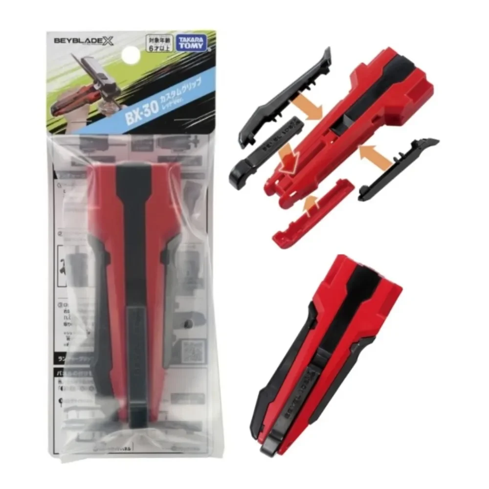 Оригинальный Takara Tomy BEYBLADE X BX-30 аксессуар с ручкой Red Ver.