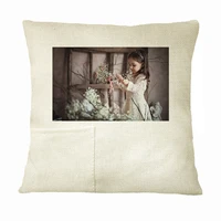 calca 10pcspack 20 x 20cm sublimation dense linen tooth fairy pillowcase with zipper for child custom diy gifts pillow case