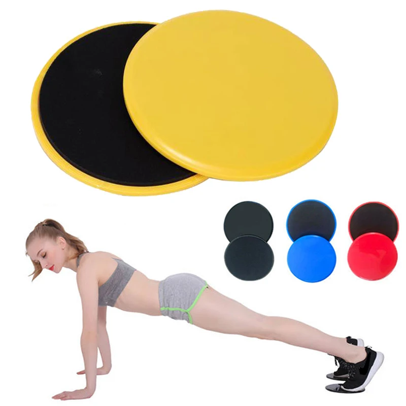 

2PCS Yoga Sliding Plate Fitness Slider Disc Abdominal Muscle Training Slip Plate Drop Resistance Freewheel Fitness Accessories