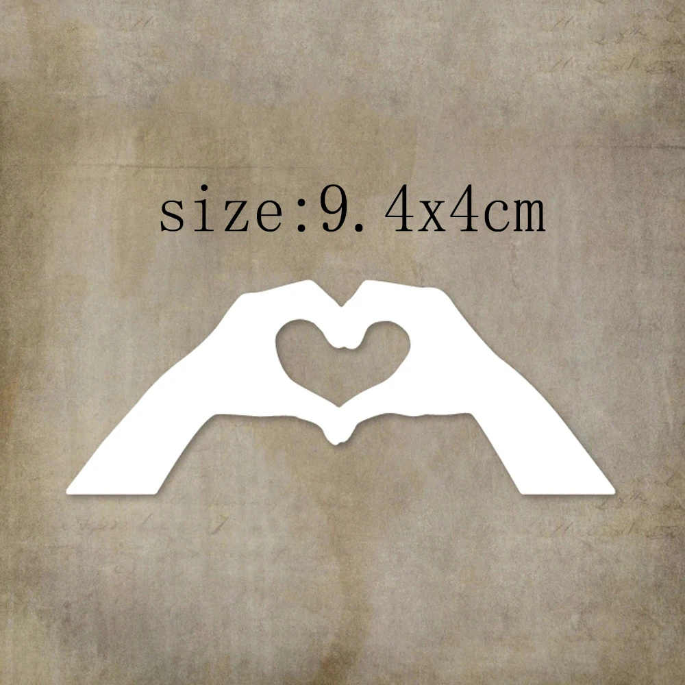 

Heart Made Of Hands Hot Sale Metal Cutting Dies for DIY Scrapbooking Crafts Stencils Photo Album Template Handmade Decoration