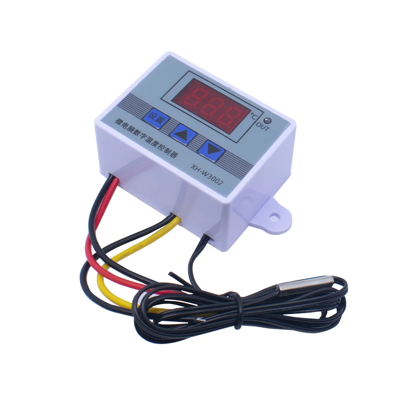 Фото Цифровой терморегулятор LIZAO W3002 XH-3002 10A, модуль контроля температуры 12В 24В 110В 220В, профессиональная плата управления №2