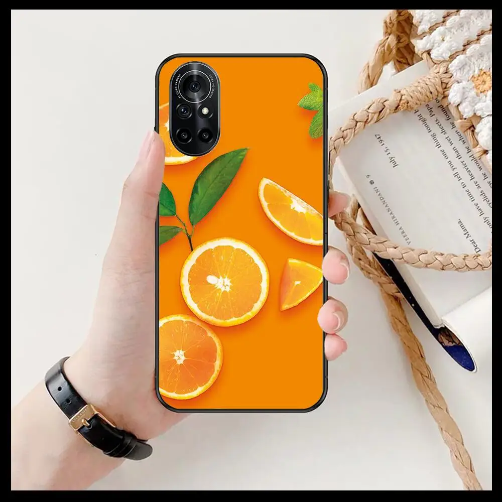 Оранжевый прозрачный чехол tangerinr для телефона Huawei Honor 20 10 9 8A 7 5T X Pro Lite цвет черный