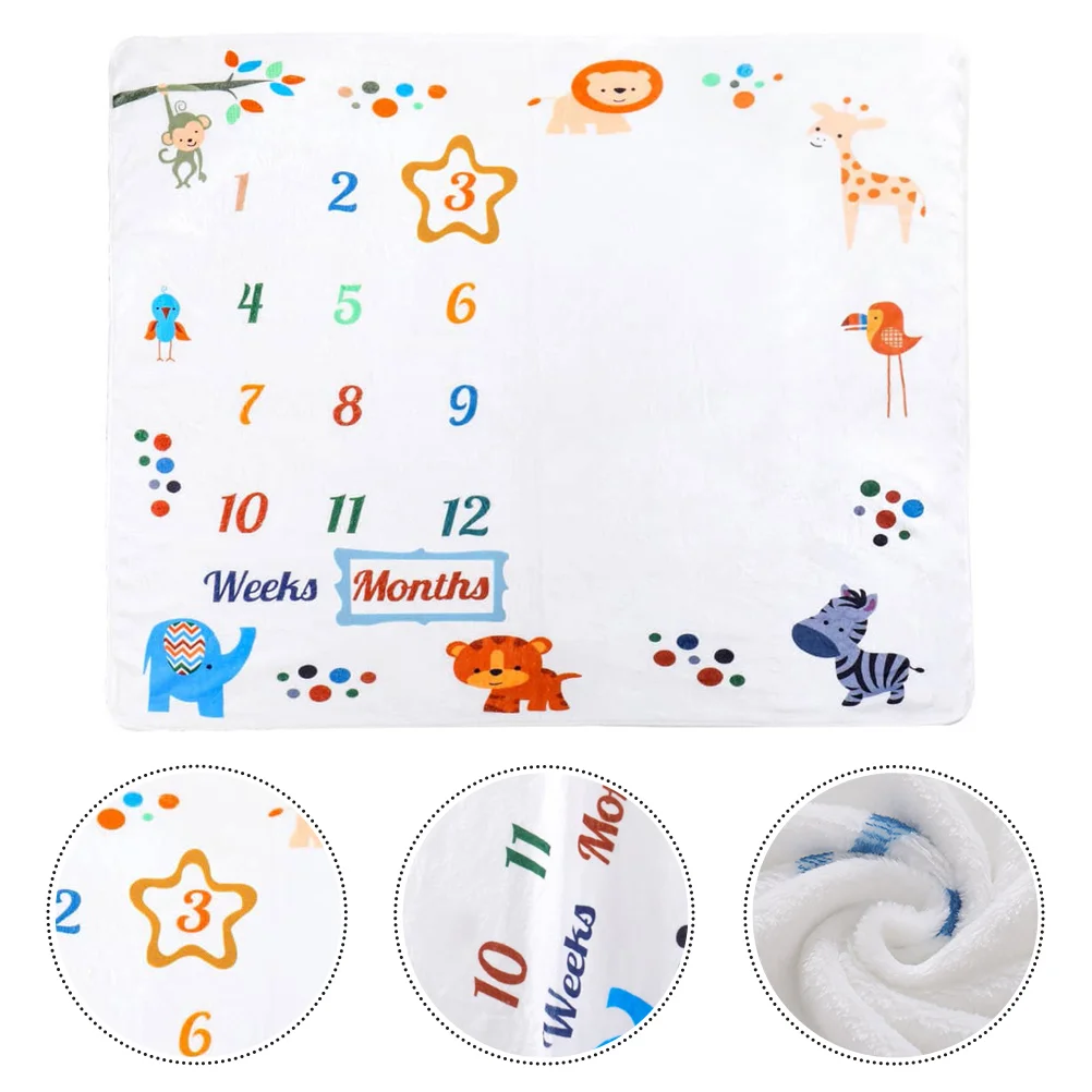 

1 Set Baby Monthly Milestone Blankets Newborn Blankets Baby Photo Prop