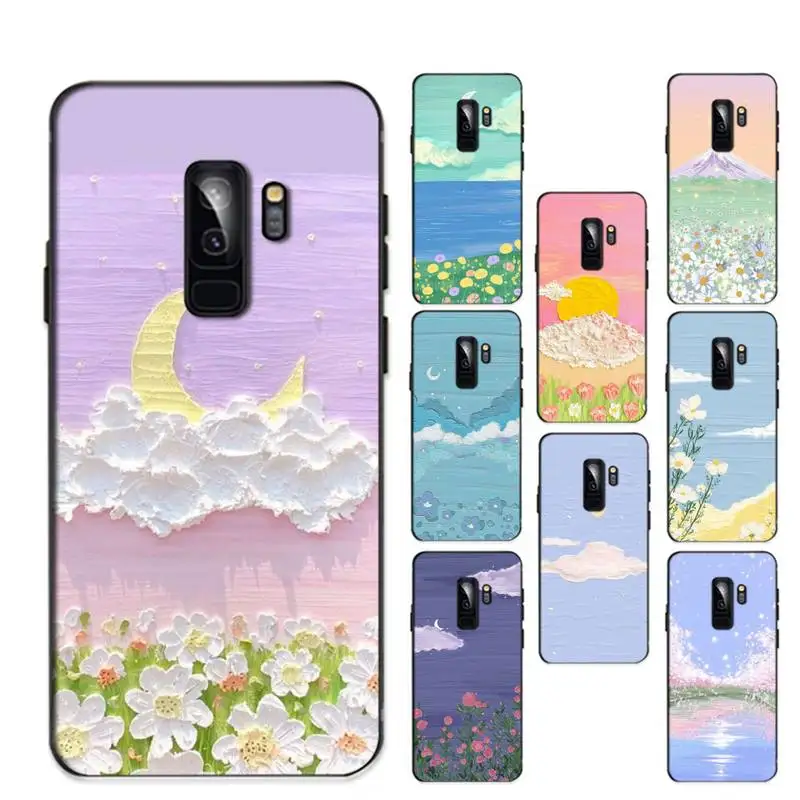 

YNDFCNB Art Oil Painting Phone Case for Samsung S20 lite S21 S10 S9 plus for Redmi Note8 9pro for Huawei Y6 cover