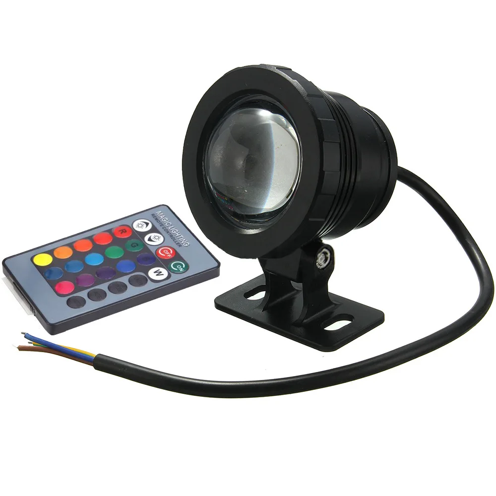 

5W 10W Landscape Lamp RGB Led Light Waterproof FountainPool Landscape Lamp W/Controller AC85-265V/DC12V silver / black