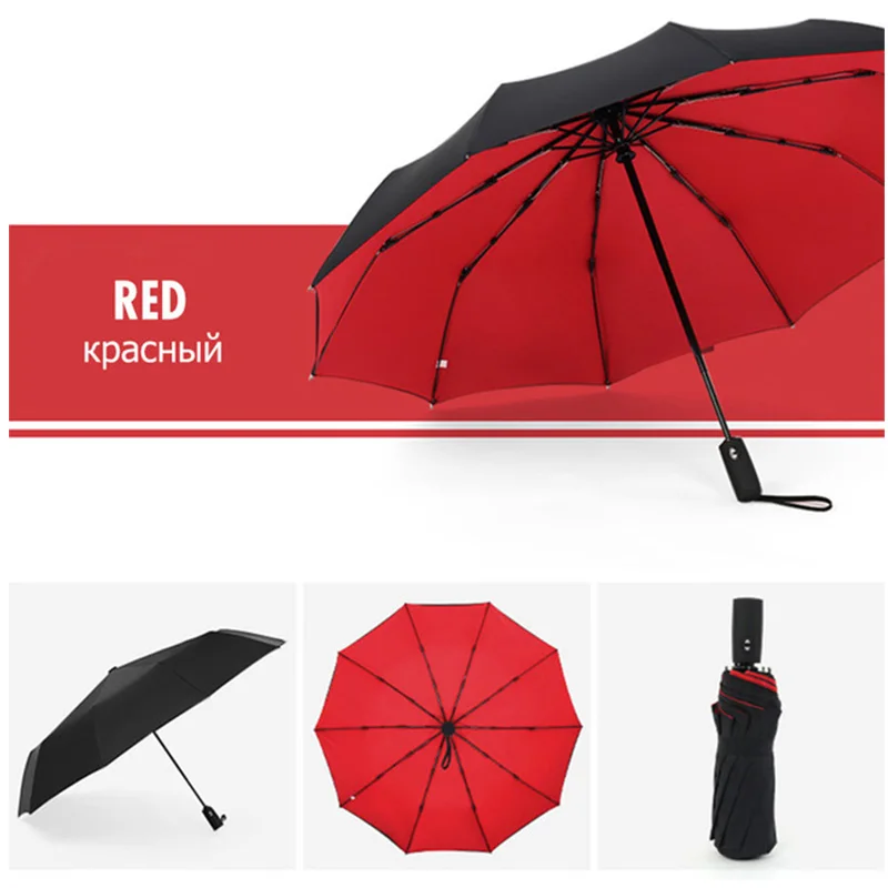 

Windproof Double Automatic Folding Umbrella Female Male Ten Bone Car Luxury Large Business Umbrellas Men Rain Women Gift Parasol
