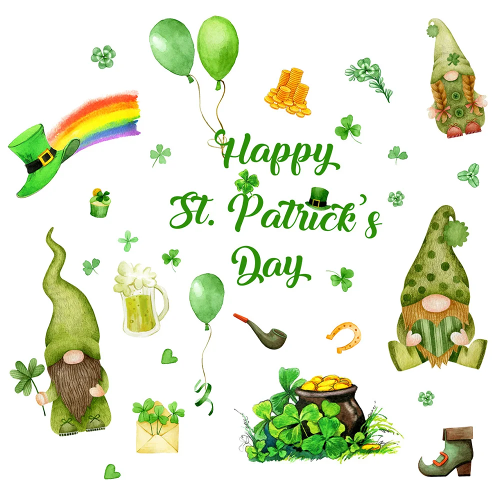 

1 Set Delicate Static Lovely Glass Window Sticker Gnome Window Clings Window Stickers Party Window Sticker