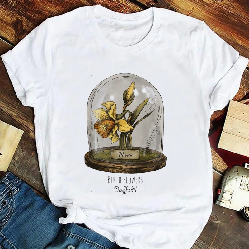 Повседневная универсальная летняя женская футболка с коротким рукавом и круглым вырезом, Повседневная футболка с мультяшным принтом, Женская свободная и удобная футболка Повседневная универсальная летняя женская футболка с коротким рукавом и круглым вырезом, Повседневная футболка с мультяшным принтом, Женская свободная и удобная футболка